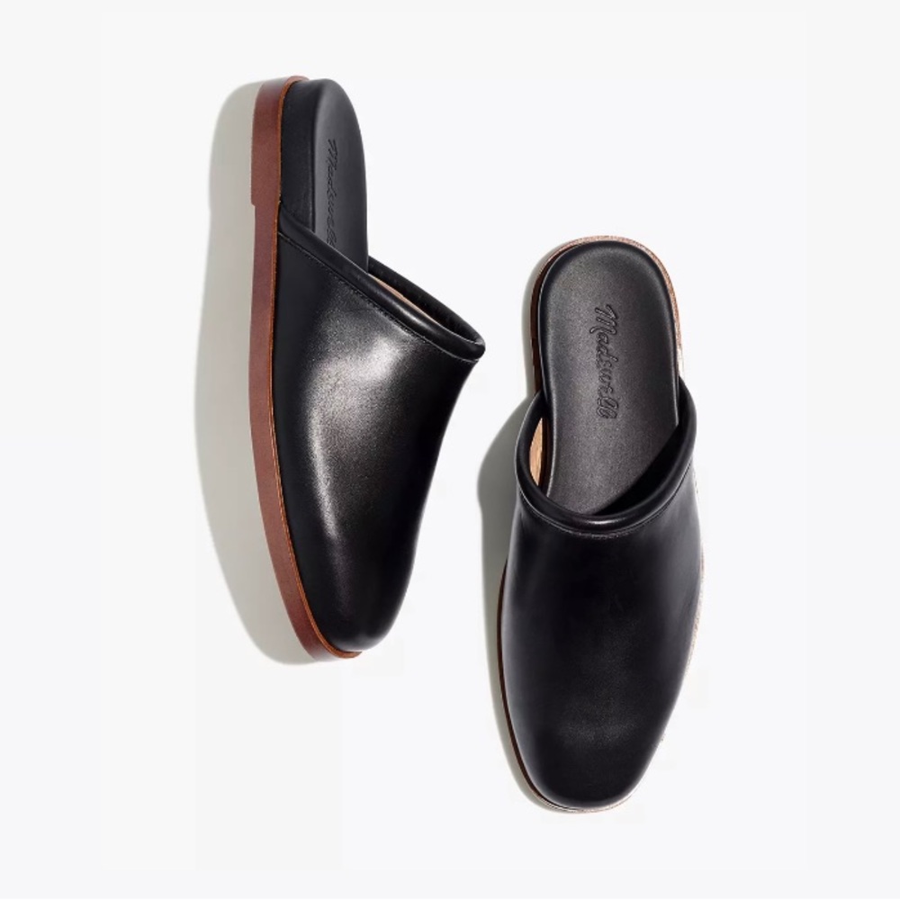 Madewell The Louisa Mule in True Black Size 11
